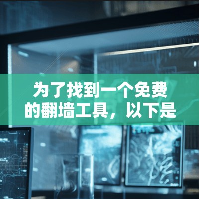 为了找到一个免费的翻墙工具，以下是一些推荐选项，每个工具都有其特点和使用方式