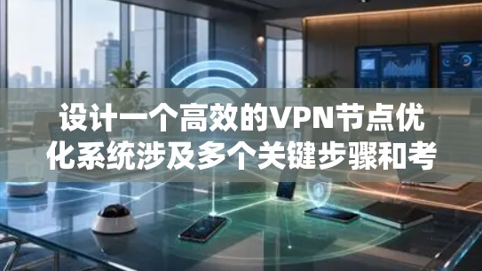 设计一个高效的VPN节点优化系统涉及多个关键步骤和考虑因素，以下是系统化的设计思路和实现方案