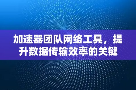 加速器团队网络工具，提升数据传输效率的关键