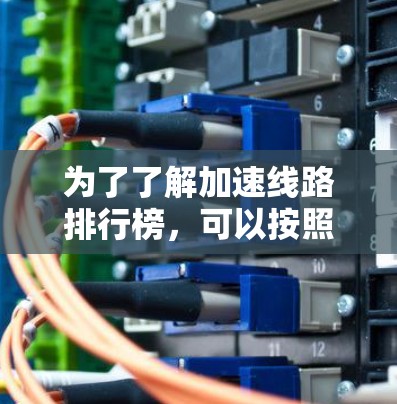 为了了解加速线路排行榜，可以按照以下步骤进行研究