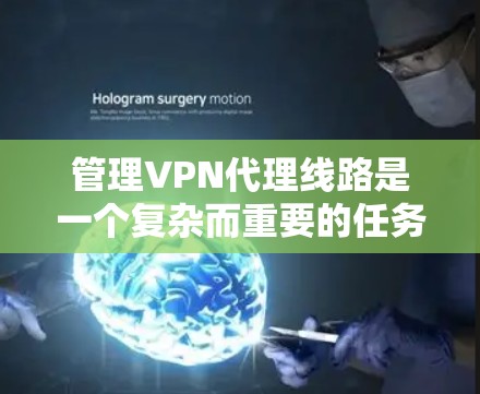 管理VPN代理线路是一个复杂而重要的任务，涉及多个方面的配置和维护。以下是一份结构化的指导，帮助您有效管理VPN线路