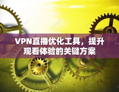 VPN直播优化工具，提升观看体验的关键方案