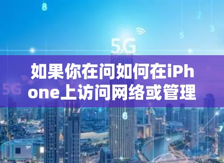 如果你在问如何在iPhone上访问网络或管理网络访问工具，以下是一些常用的方法和工具