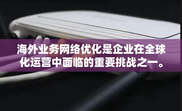 海外业务网络优化是企业在全球化运营中面临的重要挑战之一。优化海外业务网络可以帮助企业提高数据传输效率、降低延迟、增强安全性以及降低运营成本。以下是一些常见的优化策略和建议