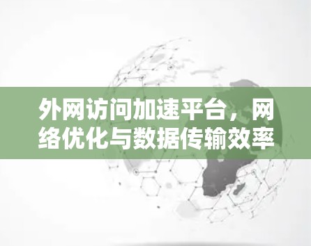 外网访问加速平台，网络优化与数据传输效率新解决方案