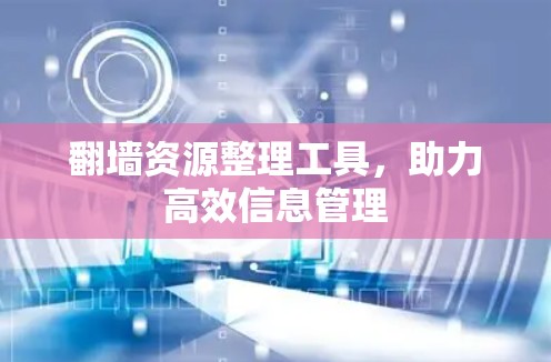 翻墙资源整理工具，助力高效信息管理