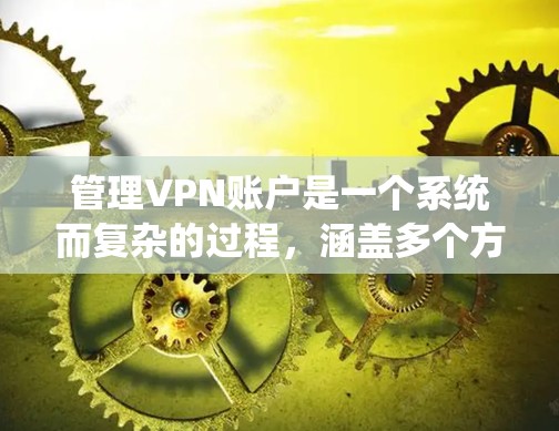 管理VPN账户是一个系统而复杂的过程，涵盖多个方面，确保账户安全和高效使用。以下是对管理VPN账户的分步骤总结