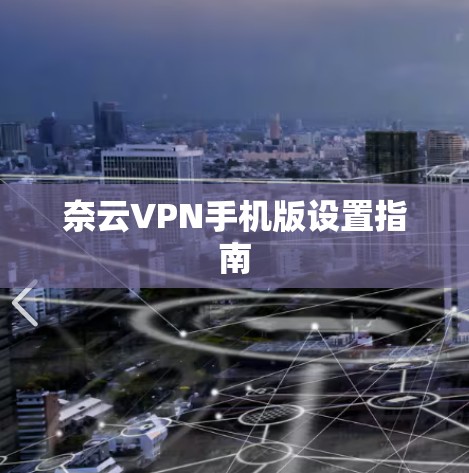 奈云VPN手机版设置指南