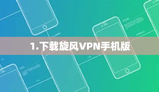 1.下载旋风VPN手机版