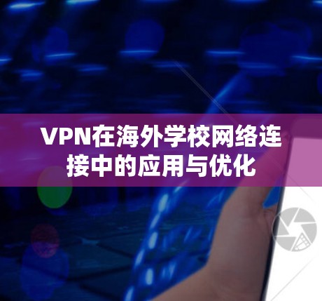 VPN在海外学校网络连接中的应用与优化