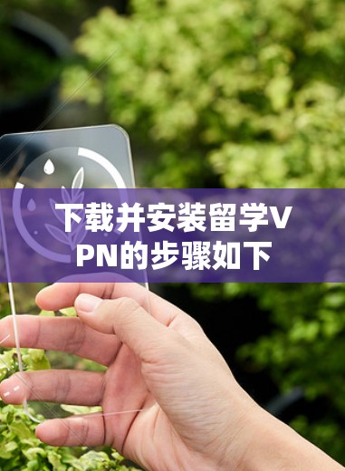 下载并安装留学VPN的步骤如下