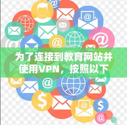 为了连接到教育网站并使用VPN，按照以下步骤操作