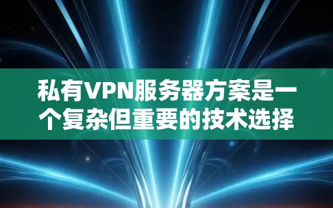 私有VPN服务器方案是一个复杂但重要的技术选择，适用于需要高度安全和控制的企业环境。以下是对该方案的详细分析和总结